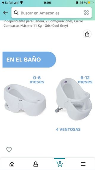Bañera con patas