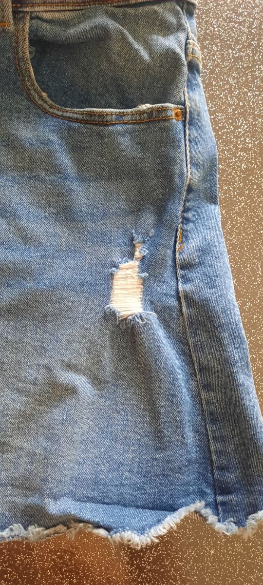 Gonna cropped cinquetasche in denim Zara