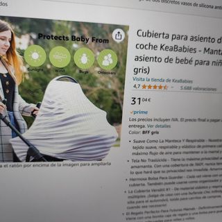 Manta de lactancia y protector bebé NUEVO