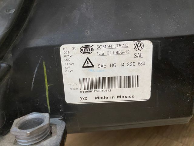 Faros bidireccionales golf 7 GTD