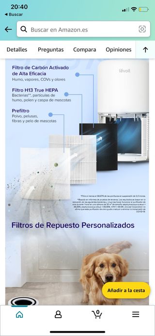 Purificador de aire (Levoit)