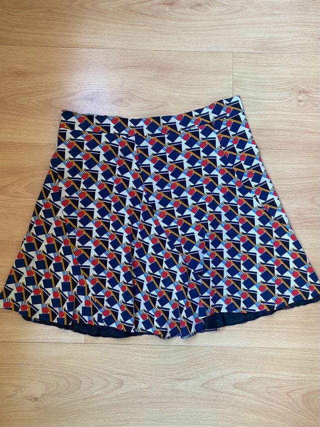 Falda estampada Zara