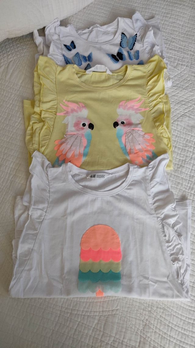 Lote camisetas verano niña 8-10 años,H&M