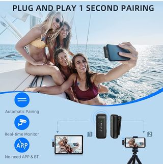 Kit micrófonos inalámbricos lavalier nuevos