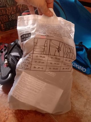 Patines + bolsa nueva+ protecciones sin estrenar