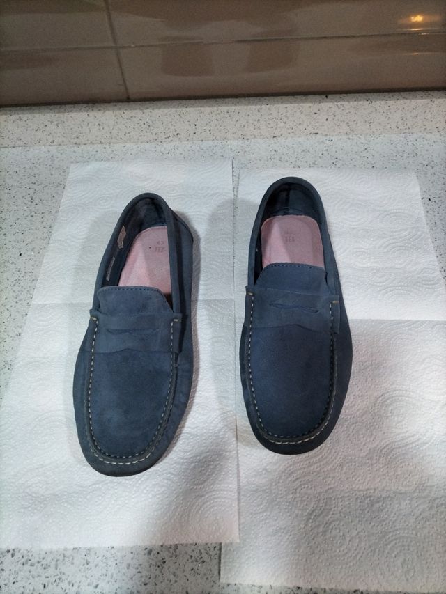 mocasines azules 
