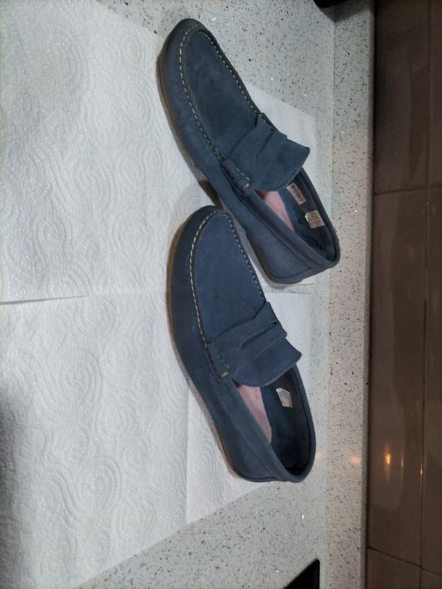 mocasines azules 