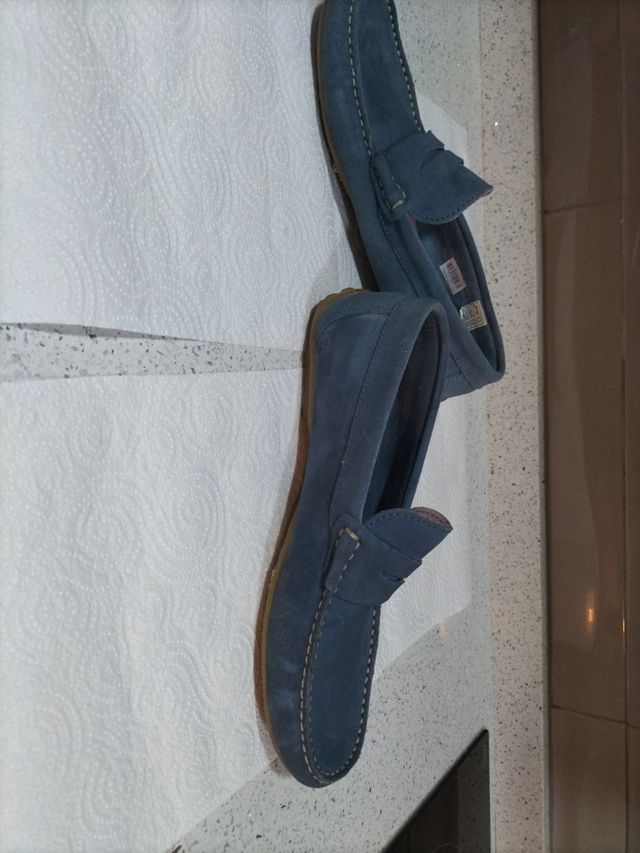 mocasines azules 