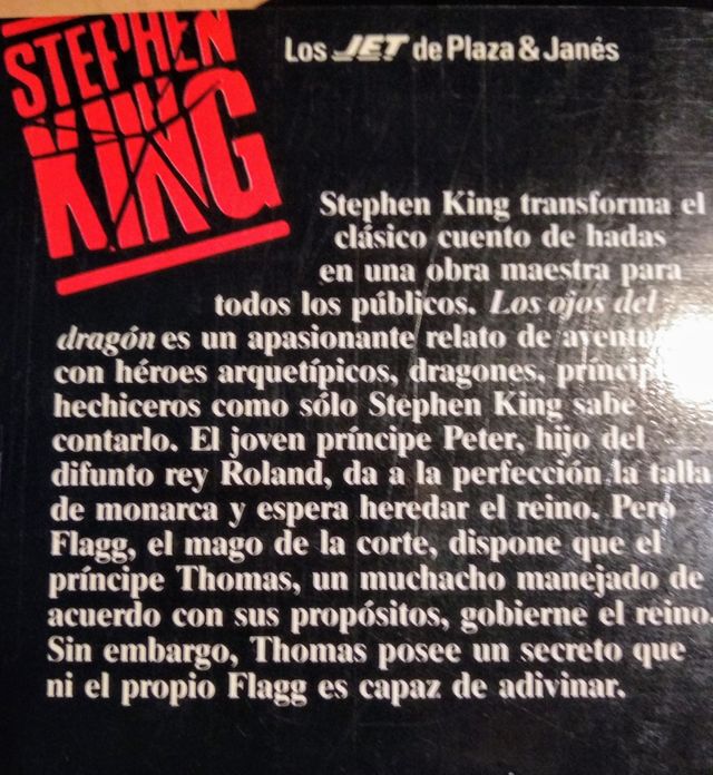 Los Ojos del dragón de Stephen king