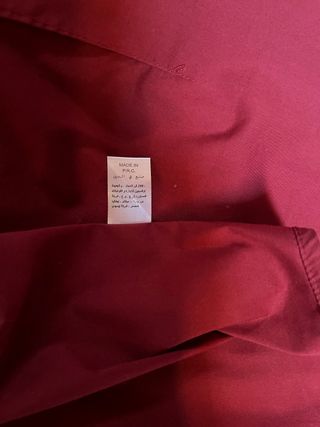 Camisa de hombre burdeos