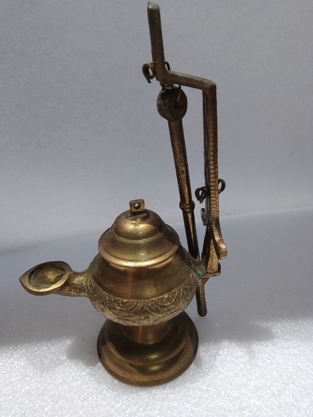 CANDIL BRONCE DE ACEITE ANTIGUO