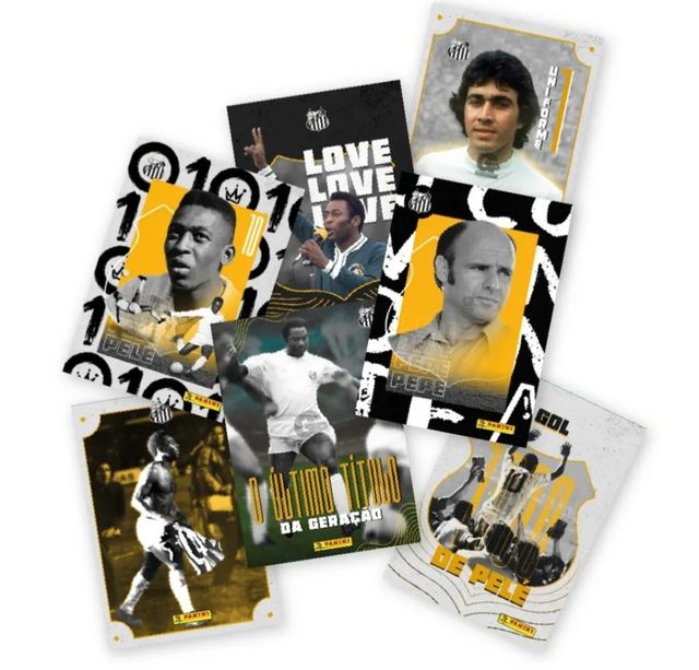 Pele Panini Box -Tribute Card Set Santos FC Idolos