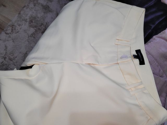 pantalón traje verano amarillo