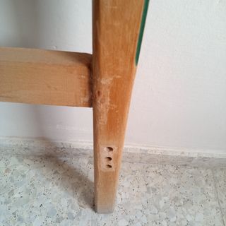 cabecero antiguo de madera