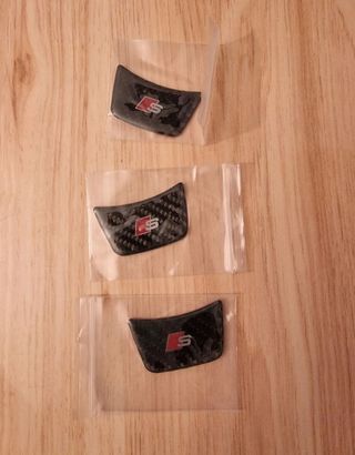 1 Pegatina de logotipo "S" SLine para volante Audi