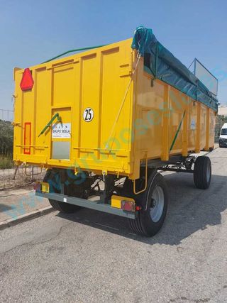 Remolque bañera con ejes galera