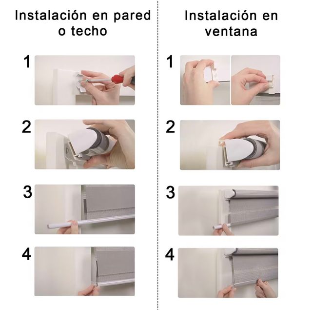 Estor dia y noche enrollable doble capa