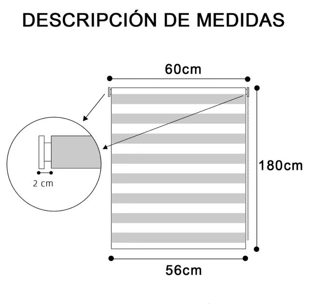 Estor dia y noche enrollable doble capa