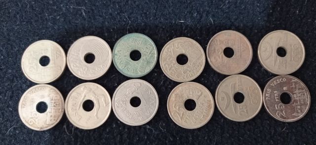 LOTE MONEDAS 25 pesetas