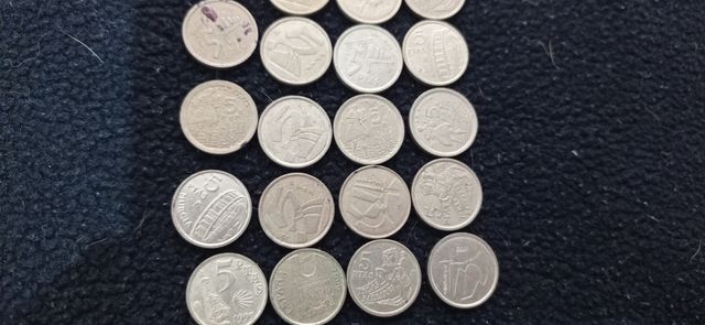 LOTE 35 MONEDAS 25 pesetas