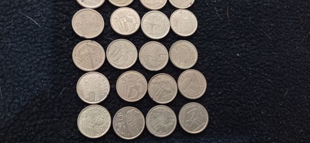 LOTE 35 MONEDAS 25 pesetas