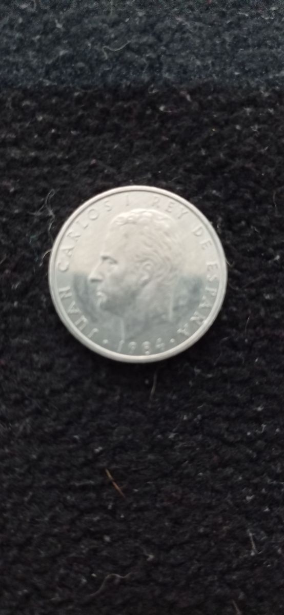 Moneda 2 pesetas año 1984.