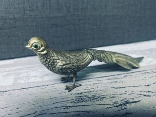 Pareja de Faisanes Decorativos - Vintage