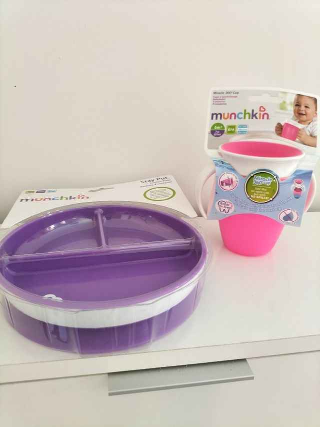 Plato y vaso munchkin