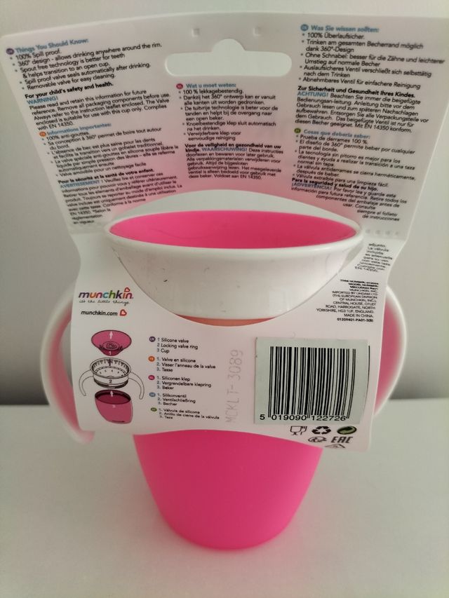 Plato y vaso munchkin