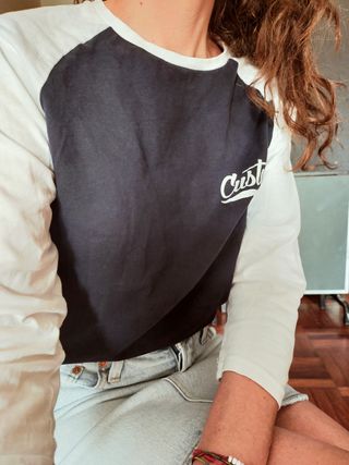 Camiseta Surfera  Bicolor