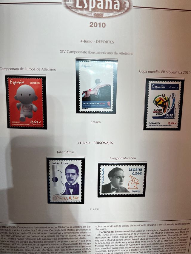 Colección de sellos 1964 a 2012 álbumes olegario