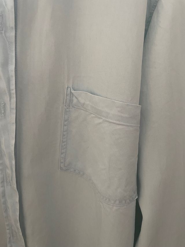 Camisa denim claro zara