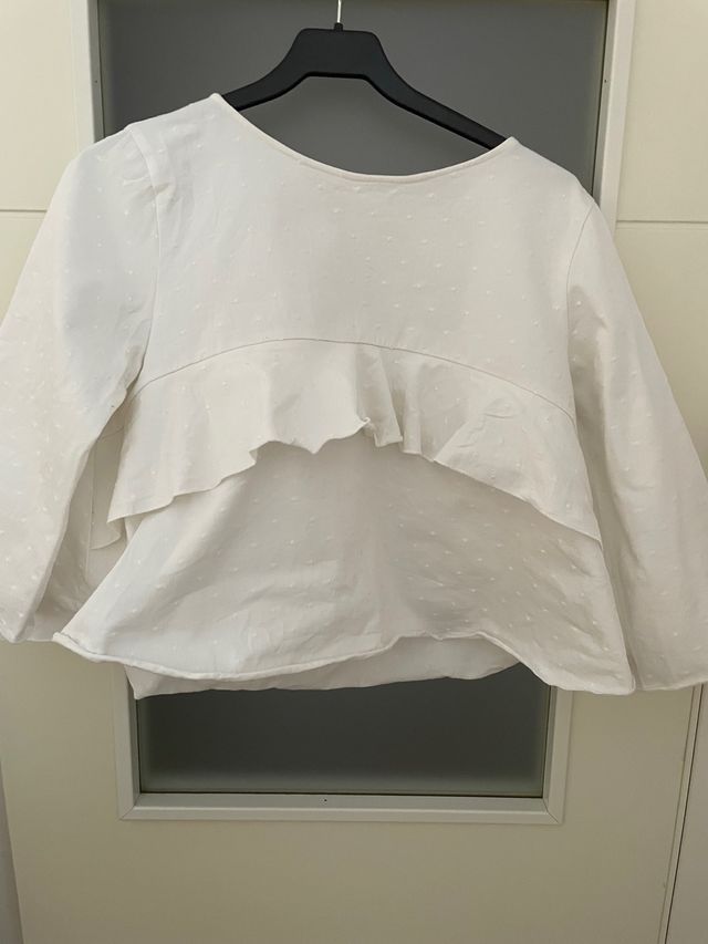 Blusa plumeti blanca zara