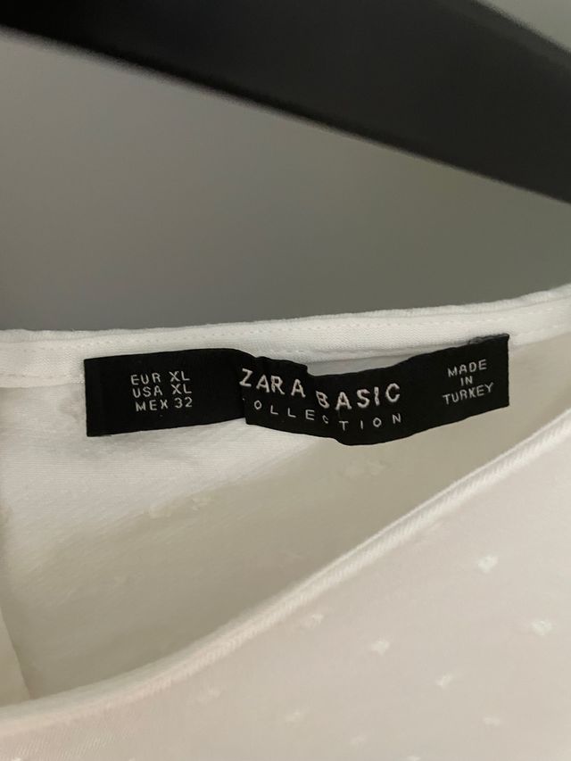 Blusa plumeti blanca zara