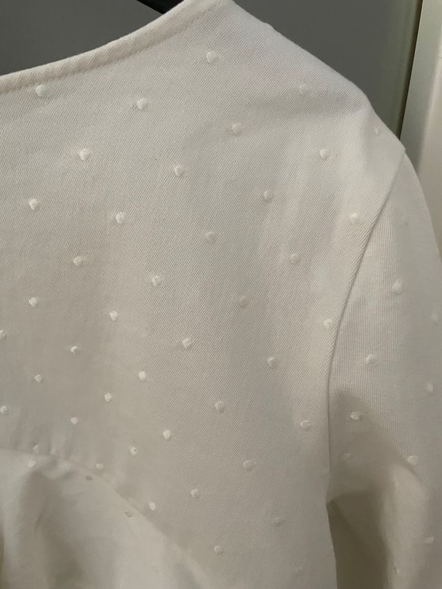 Blusa plumeti blanca zara