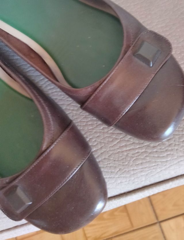 zapato marrón de tacón bajo número 39