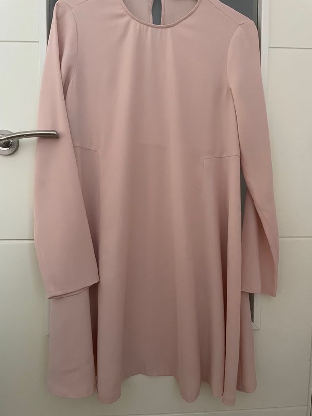 Vestido corto rosa zara