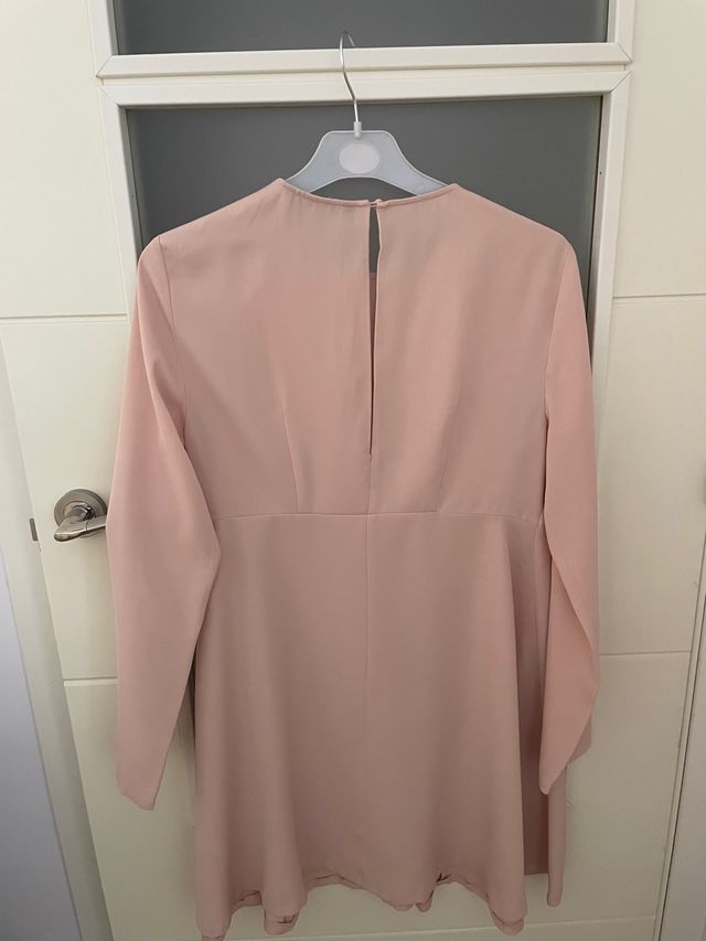 Vestido corto rosa zara