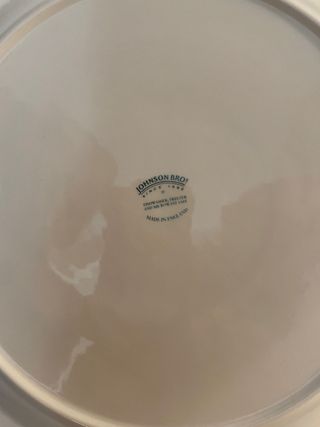 Vajilla porcelana inglesa estampada