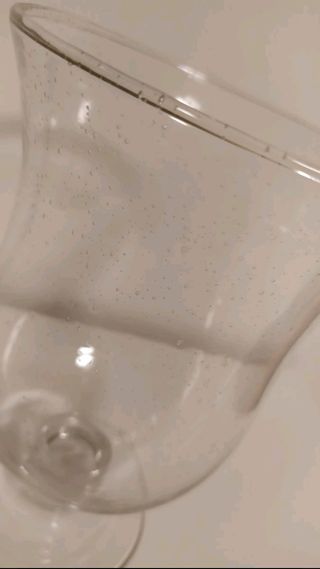 Jarrón Copa Cristal (efecto gotitas)