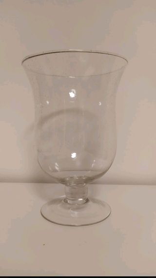 Jarrón Copa Cristal (efecto gotitas)