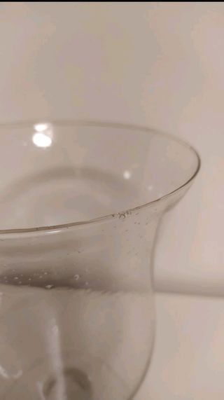 Jarrón Copa Cristal (efecto gotitas)
