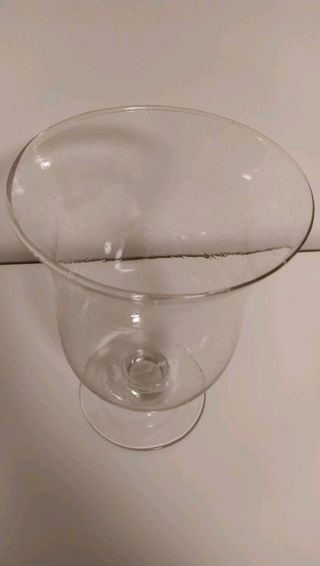 Jarrón Copa Cristal (efecto gotitas)