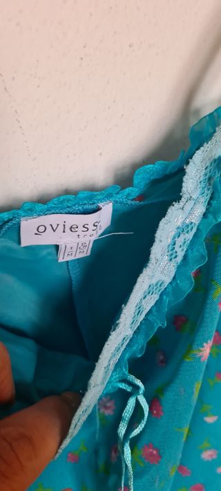 abito corto azzurro intenso