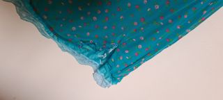 abito corto azzurro intenso