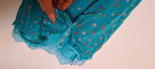 abito corto azzurro intenso