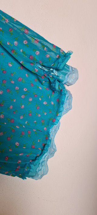 abito corto azzurro intenso