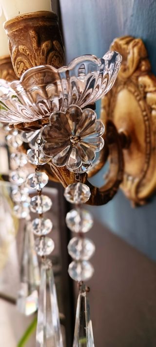 Candelabros de bronce de 1800
