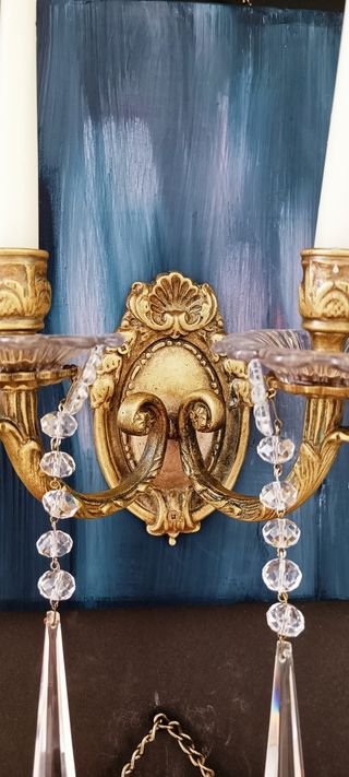 Candelabros de bronce de 1800