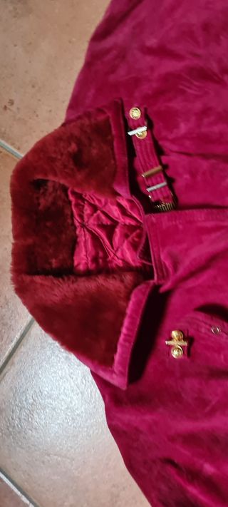 Gianni Versace vintage montone in pelle e frange